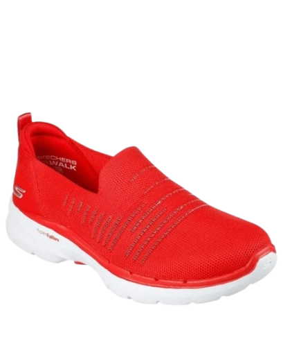 Кроссовки SKECHERS GOwalk 6 124540 38 размер, красный