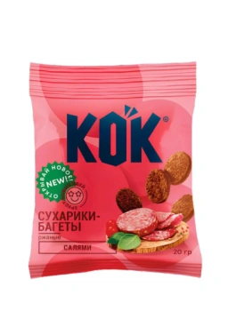 Сухарики Sardor KOK со вкусом "Салями", 55 г        