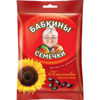 Семечки "Бабкины семечки" черные подсолнечные, 100 г