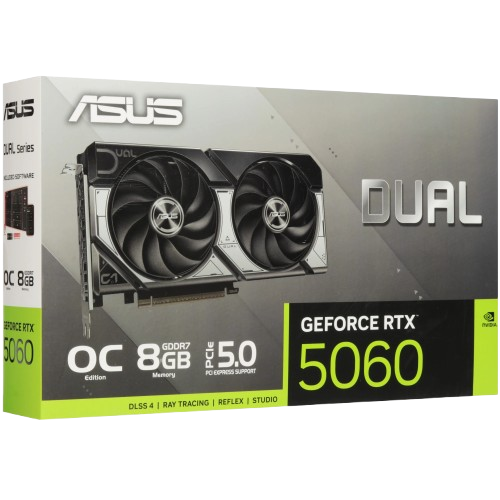 Купить Видеокарта Asus GeForce RTX 5060 Dual OC Edition, 8 ГБ