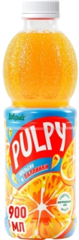 Напиток сокосодержащий «Pulpy» апельсин с мякотью, 0.9 л   