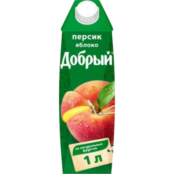 Нектар «Добрый» персик-яблоко, 1 л        
