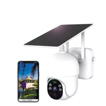 Умная камера Tuya wifi на солнечной энергии CA0385, белый