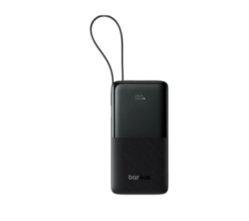 Внешний аккумулятор Baseus Bipow 2 10000 мА⋅ч (с кабелем USB-C), чёрный