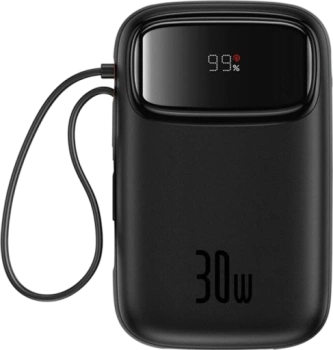 Внешний аккумулятор Baseus Qpow 2 10000 мА⋅ч, чёрный