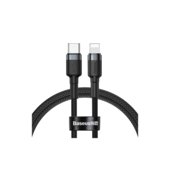 Кабель Baseus Aluminum alloy USB Type-C - Lightning, чёрный