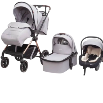Детская коляска New Lux Z1 PRO MAX 3 в 1, светло-серый