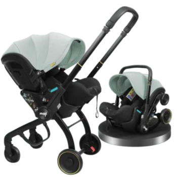 Детская коляска-автокресло Doona X Nitro 2 в 1, светло-зелёный