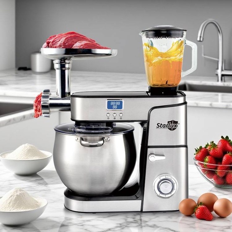 Купить Кухонный комбайн Starlux SL-25020 3 в 1 (планетарный миксер