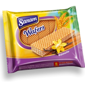 Вафли Sanam с ванилью, 180 г 