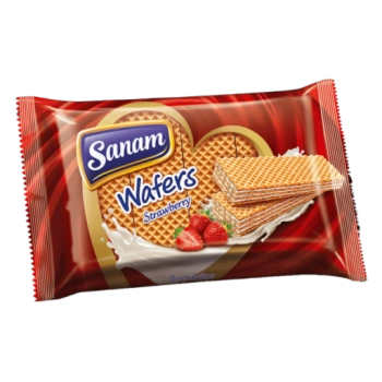 Вафли Sanam с клубникой, 360 г 