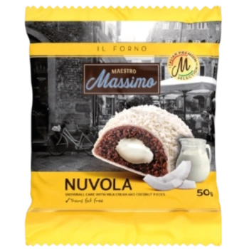 Печенье Maestro Massimo Nuvola сдобное с кокосом, 50 г