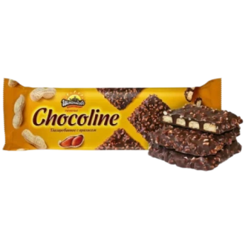 Печенье Шоколадово Chocoline Глазированное с арахисом, 200 г