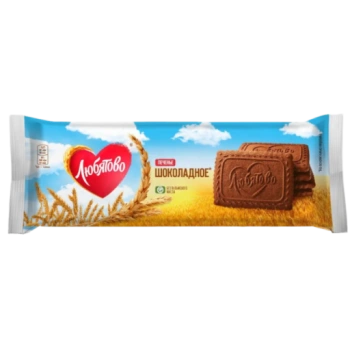 Печенье сахарное Любятово Шоколадное, 228 г