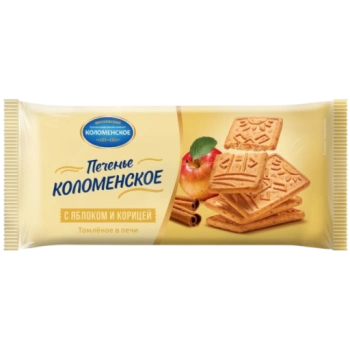 Печенье сахарное Коломенское с яблоком и корицей, 120 г