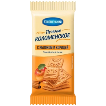 Печенье сахарное Коломенское с яблоком и корицей, 30 г
