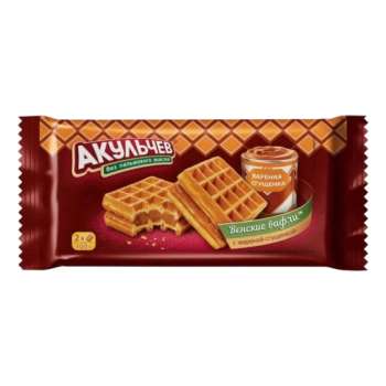 Вафли Акульчев Венские со сгущенкой, 100 г