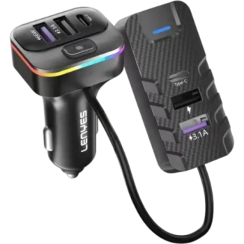 Автомобильное зарядное устройство Lenyes CA905, 81W, чёрный