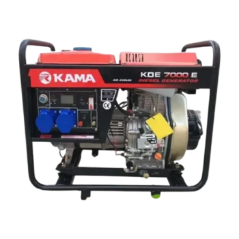 Генератор дизельный KAMA KDE7000E 5.5 кВт, черно-красный