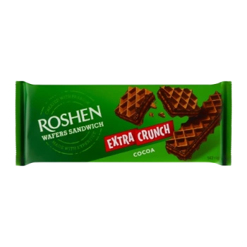 Вафли Roshen Wafers Sandwich Crunch Cocoa, 142 г