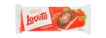 Печенье Roshen Lovita Jelly Cookies Strawberry Flavour, 135 г