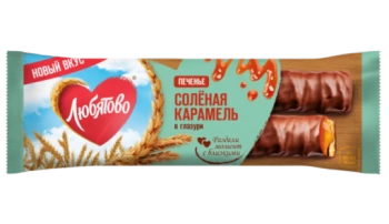 Печенье Любятово Солёная Карамель В Глазури, 50 г   