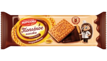 Печенье Морозова Топленое Молоко Глазированное, 185 г 