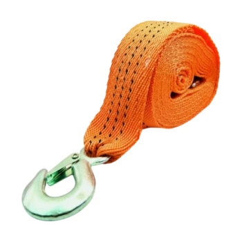 Трос буксировочный 7 тонн 5 метров, оранжевый