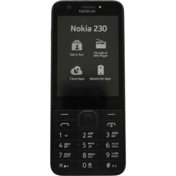 Кнопочный телефон Nokia 230 2G, Dual SIM, чёрный