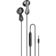 Проводные наушники Porodo Soundtec Stereo Bass 3.5 мм, чёрный