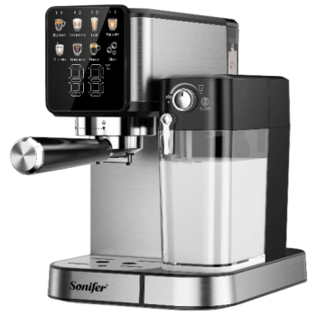 Кофемашина Sonifer SF-3605 1350W, 20 бар, чёрно-серебристый