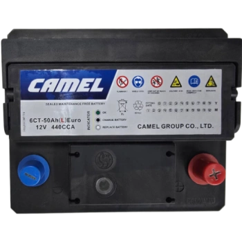 Автомобильный аккумулятор Camel 6CT-50Ah(L)Euro 440 А, 50 А·ч