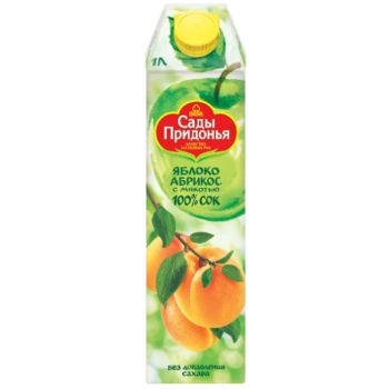 Сок Сады Придонья яблоко-абрикос с мякотью, 1 л