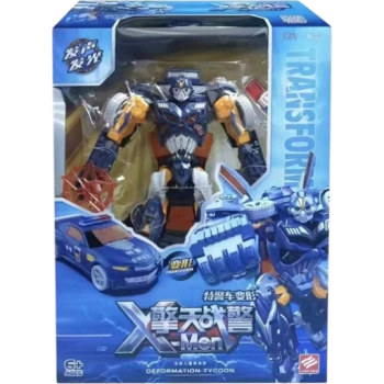 Игрушечный робот-трансформер Jinjiang Deformation Tycoon JJ680B, синий