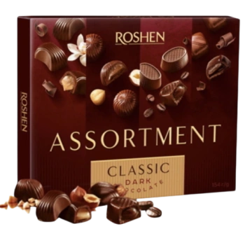Конфеты Roshen Assortment Classic темный шоколад, 154 г