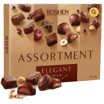 Конфеты Roshen Assortment молочный шоколад, 145 г