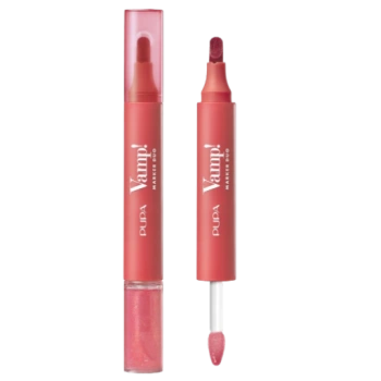 Двусторонний маркер-блеск для губ Pupa Vamp! Marker Duo Lip Marker & Oil Gloss 004, 4 мл 