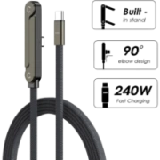 Кабель USB-C to USB-C 240 Вт, чёрный