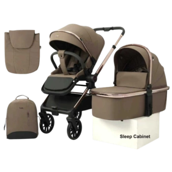 Детская коляска 2 в 1 Kidilo D908, светло-коричневый 