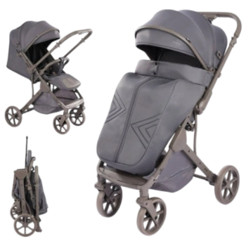 Детская коляска 2 в 1 Kidilo K202F, серый