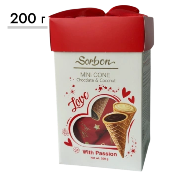 Конфеты Sorbon Ассорти Какао и Кокос, 200 г