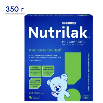 Молочная смесь Nutrilak Premium Кисломолочный с рождения, 350 г 