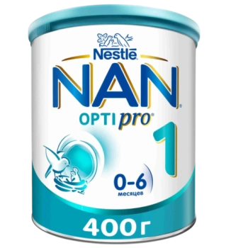 Молочная смесь NAN 1 OptiPro с рождения, 400 г 
