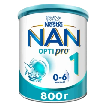 Молочная смесь NAN 1 OptiPro с рождения, 800 г 