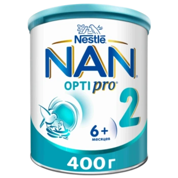 Молочная смесь NAN 2 OptiPro с 6 месяцев, 400 г 