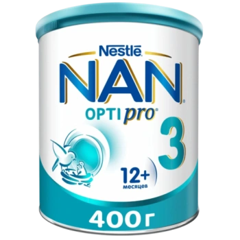 Молочная смесь NAN 3 OptiPro с 12 месяцев, 400 г 