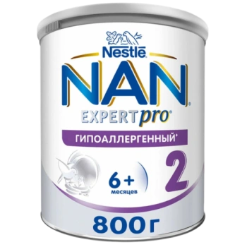 Молочная смесь NAN 2 Expert Pro гипоаллергенный с 6 месяцев, 800 г 