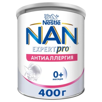 Молочная смесь NAN Expert Pro антиаллергия с рождения, 400 г
